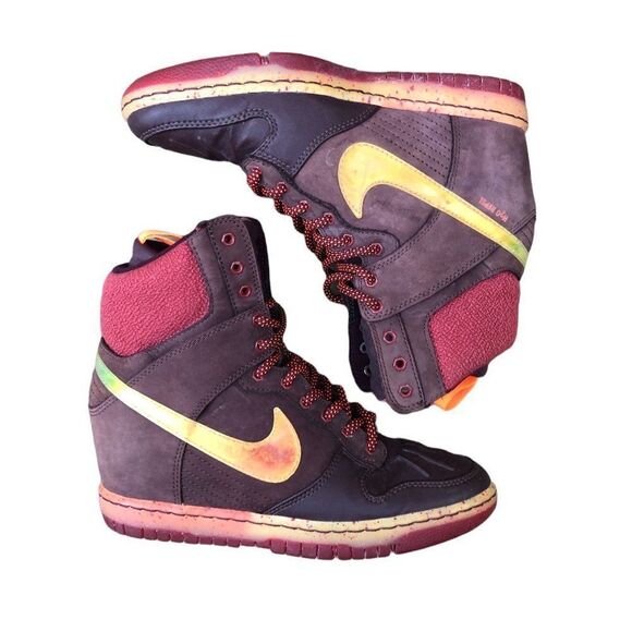 Rare 2014 Nike Dunk Sky High SneakerBoot Size 7 - Picture 14 of 16